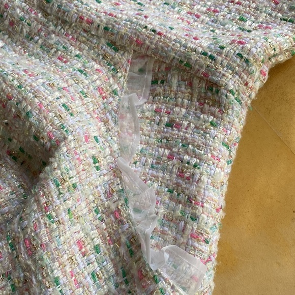 Two Janie and Jack Little Girls Spring Summer Dresses Size 6 Peach Pink White - Picture 5 of 16